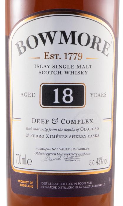 Bowmore Deep & Complex 18 anos