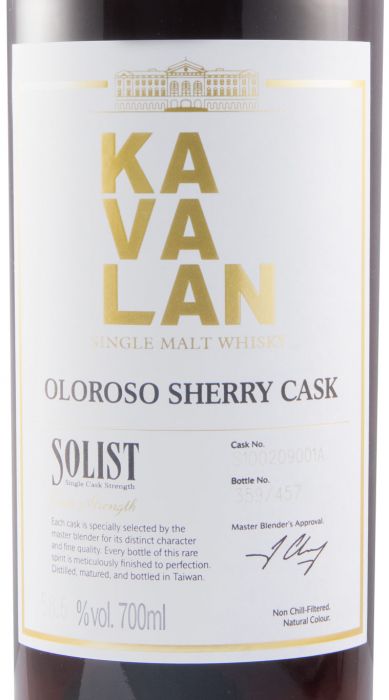 Kavalan Solist Fino Sherry Cask Single Malt 58.6%