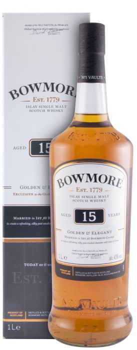 Bowmore Golden & Elegant 15 years 1L