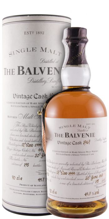 1967 Balvenie Cask 9913 Vintage Cask (garrafa n.º 51)