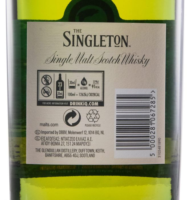 The Singleton of Glendullan 2021 Special Release 19 years