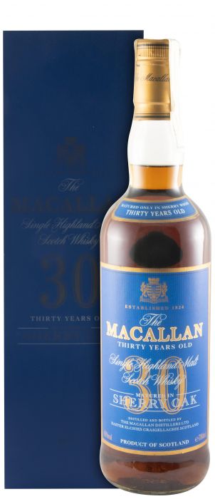 Macallan Sherry Oak 30 anos (rótulo azul)