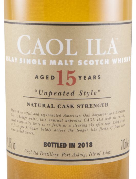 Caol Ila Unpeated Style 2018 Special Release 15 anos