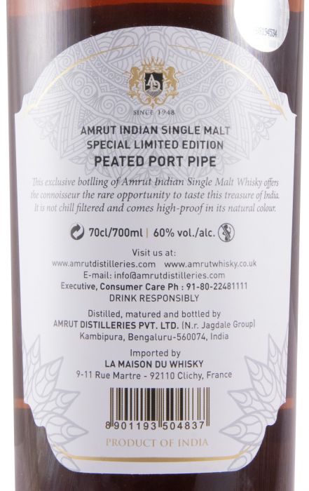 Amrut Peated Port Pipe Special Limited Edition