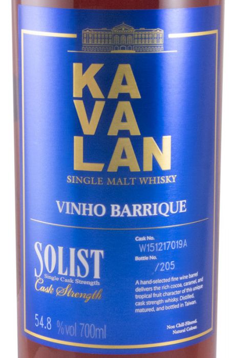 Kavalan Solist Vinho Barrique Cask Strength 54.8%