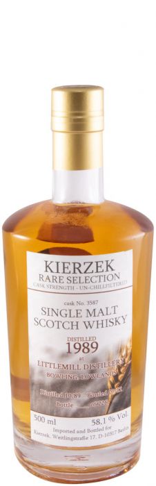 1989 Littlemill Kierzek Cask 3587 Cask Strength