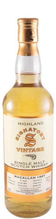 1997 Signatory Vintage Macallan 12 anos (engarrafado em 2010)