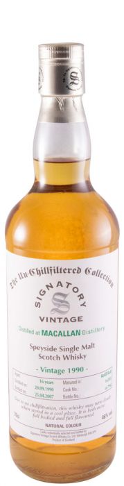 1990 Signatory Vintage Macallan Cask 16305 The Un-Chillfiltered Collection 16 years (bottled in 2007)