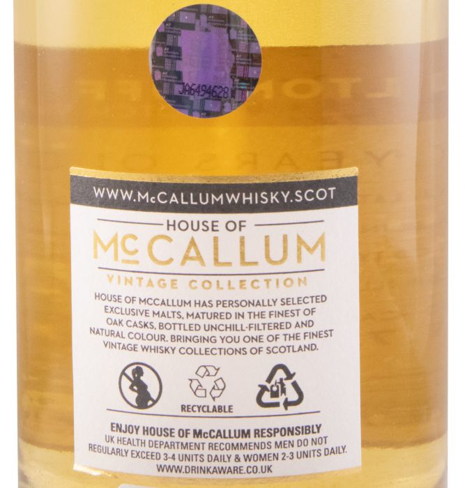 2009 House of McCallum Miltonduff Un-Chillfiltered 9 anos