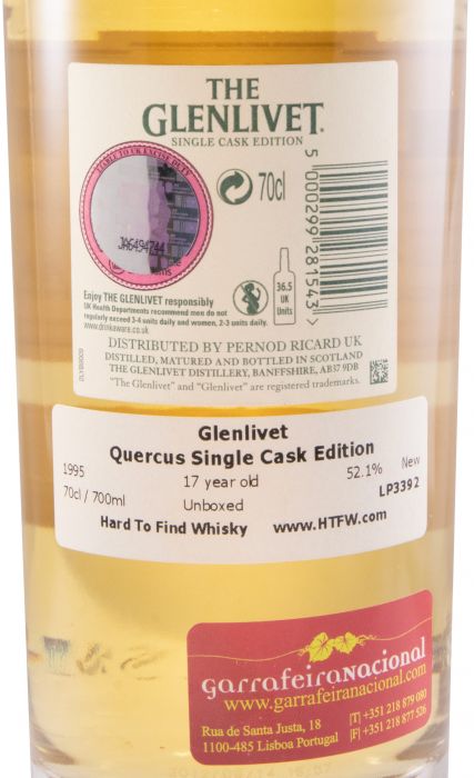 Glenlivet Single Cask Edition Cask 9345 17 anos 52.1% (engarrafado em 2012)