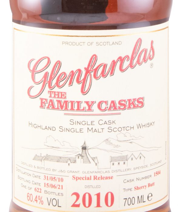 2010 Glenfarclas The Family Casks Special Realese Cask N.º 1504