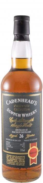 1989 Cadenhead's Macduff Cask Strength 26 years