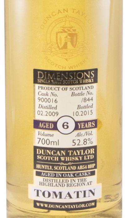 2009 Duncan Taylor Tomatin 6 anos