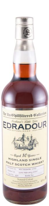 2009 Signatory Vintage Edradour The Un-Chillfiltered Collection Cask 390 10 anos