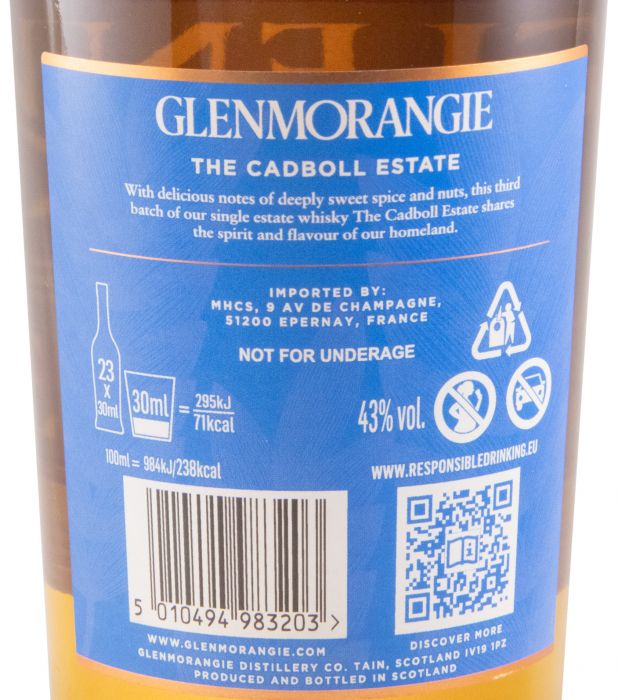 Glenmorangie The Cadboll Estate Edição Limitada 15 anos