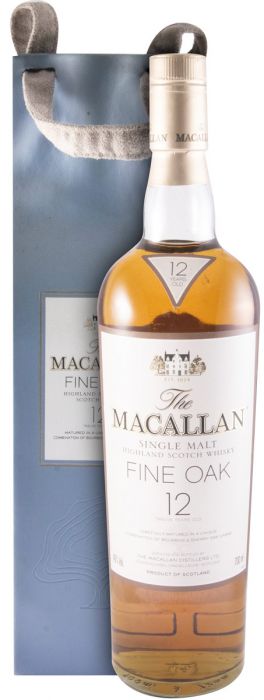 Macallan Fine Oak 12 anos (garrafa antiga c/saco)