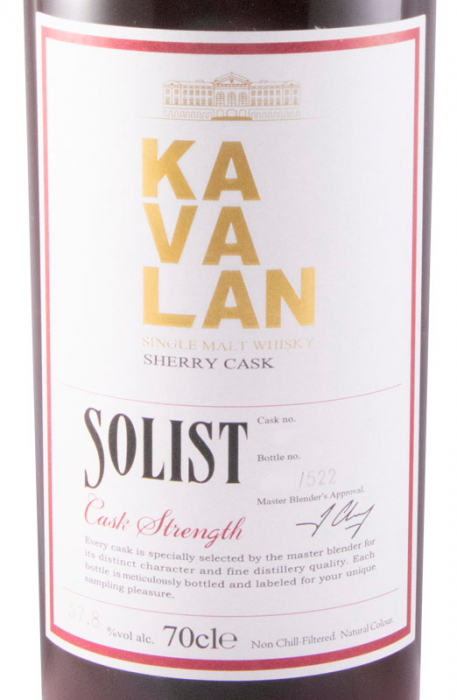 Kavalan Solist Cask Strength Sherry Cask 57.8%