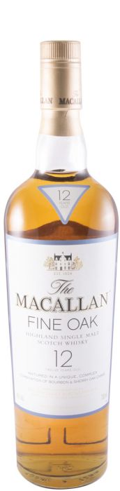 Macallan Fine Oak 12 anos (garrafa antiga e rótulo branco)