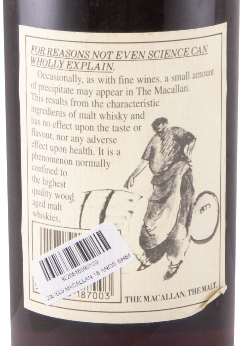 1980 Macallan Sherry Oak 18 anos