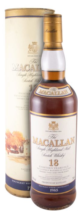 1985 Macallan Sherry Oak 18 years