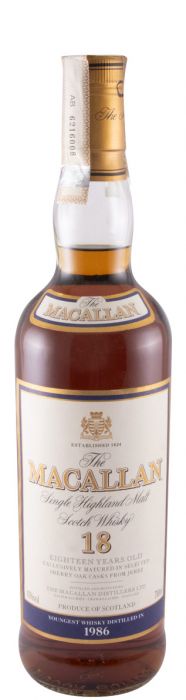 1986 Macallan Sherry Oak 18 years