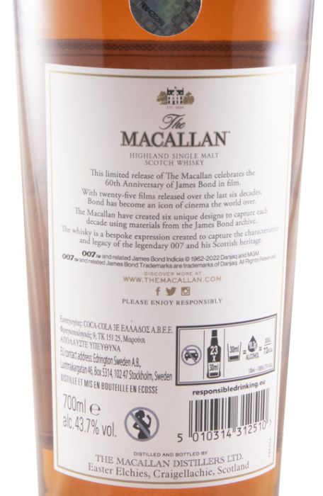 Set Macallan James Bond 60th Anniversary 6x70cl