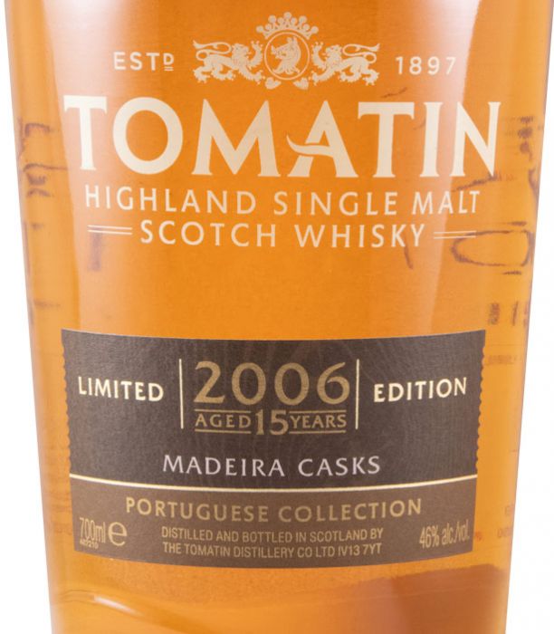 Tomatin Portuguese Collection Madeira Casks Edição Limitada 15 anos