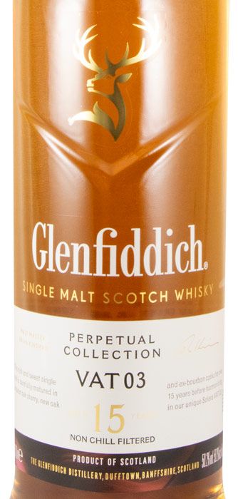 ウィスキー　Glenfiddich VAT03 15years Glenfiddich Perpetual Collection Vat 03 15 anos