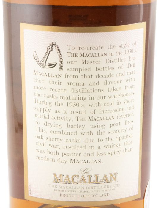 Conjunto Macallan Travel Decades Series Collection 4x50cl (caixa danificada)