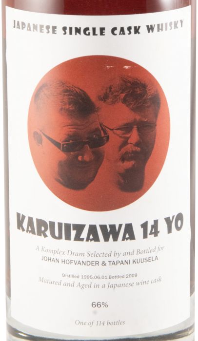 1995 Karuizawa Japonese Wine Cask N.º 5024 14 anos (engarrafado em 2009)
