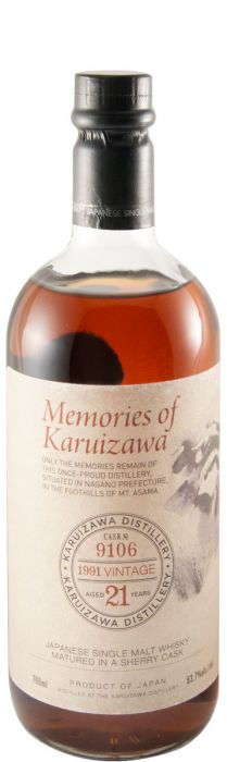 1991 Memories of Karuizawa Vintage Cask N.º 9106 21 years