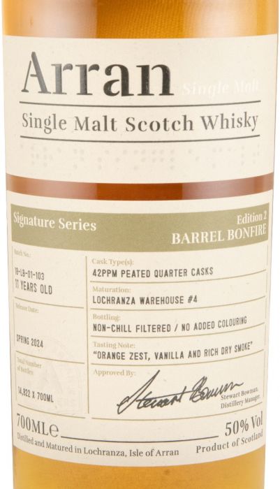 Arran Barrel Bonfire Signature Series Edition 2 (with bag)