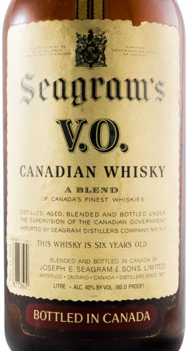 1979 Seagram's VO 6 anos 1L