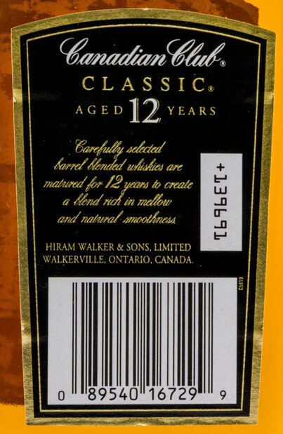 Canadian Club Classic 12 anos 1L