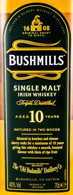 Bushmills Single Malt 10 anos