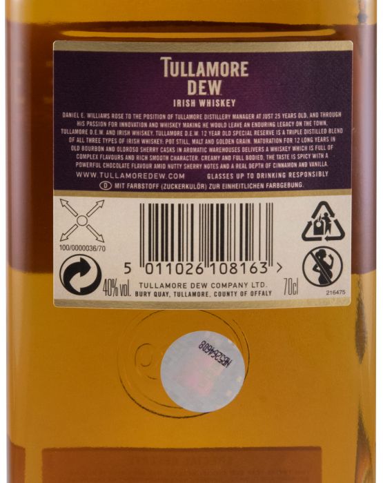 Tullamore Dew Special Reserve 12 anos