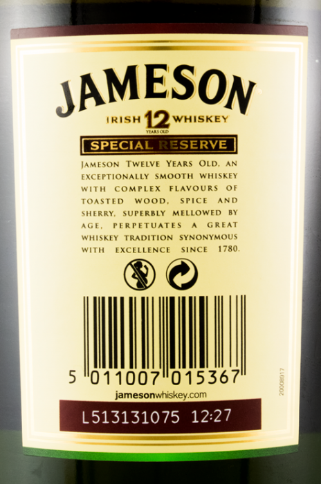 Jameson Special Reserve 12 anos 1L