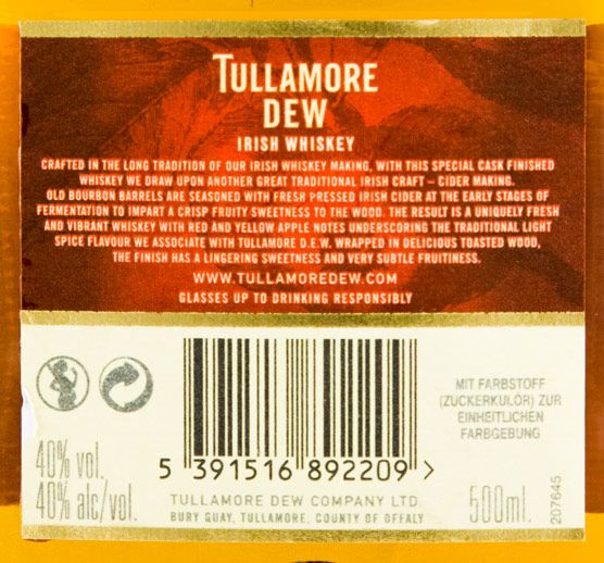 Tullamore Dew Cider Cask Finish 50cl