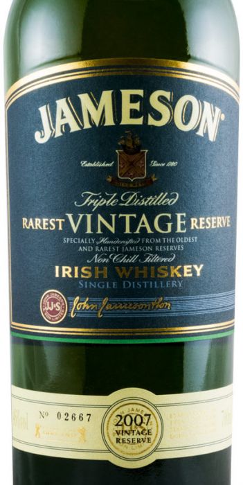 2007 Jameson Rarest Vintage Reserve