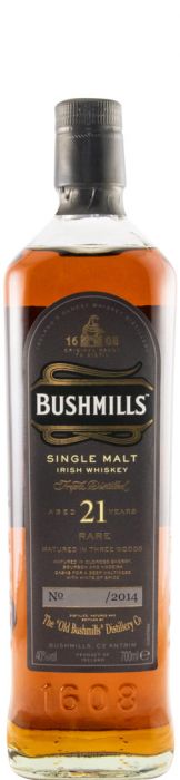 Bushmills Single Malt 21 anos (engarrafado em 2014)