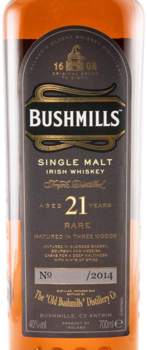 Bushmills Single Malt 21 years (bottled in 2014)