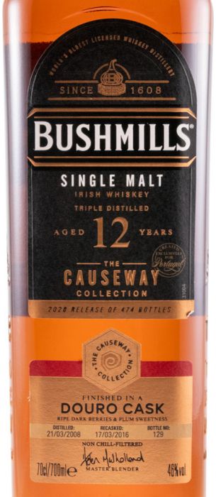 2008 Bushmills The Causeway Collection Douro Wine Cask Single Malt 12 years