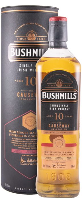 2010 Bushmills Cognac Casks Causeway 10 anos