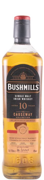 2010 Bushmills Cognac Casks Causeway 10 anos