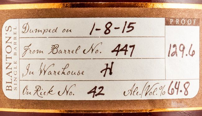 Blanton's Straight From The Barrel