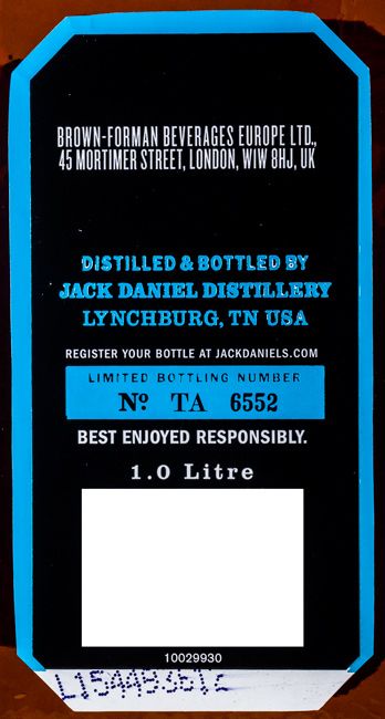 Jack Daniel's N.º 4 Master Distillery 1L