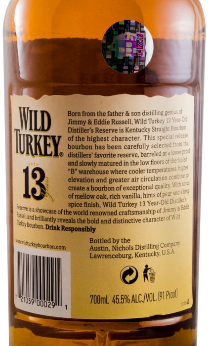 Wild Turkey 13 anos Distillers Reserve
