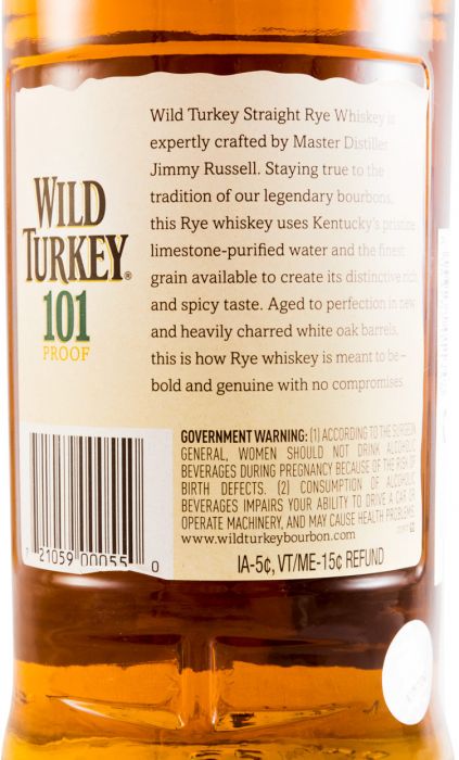 Wild Turkey Straight Rye 101 Proof 1L