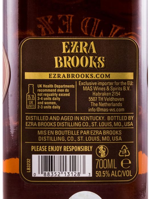 Ezra Brooks Old Ezra 7 anos Straight Bourbon