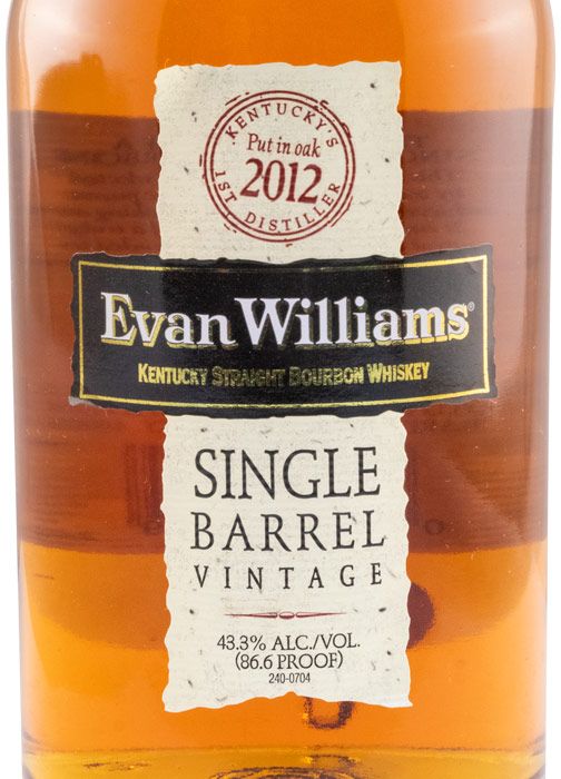 2012 Evan Williams Single Barrel Vintage